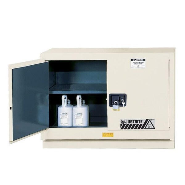 Justrite 31 gal, 1 Shelves, 18-Gauge Steel, 48 in W x 35.75 in H x 21.625 in D, Light Neutral 8849072 - main